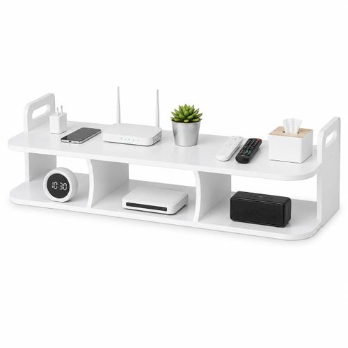 Étagère murale pour décodeur et accessoires TV