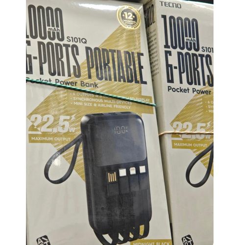 Power Bang tecno 6 ports 20000mah noir