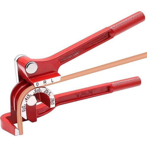 Cintreuse manuelle 3-en-1 à 180 degrés pour tubes en cuivre, laiton, aluminium et acier fin (1/4, 5/16 et 3/8)