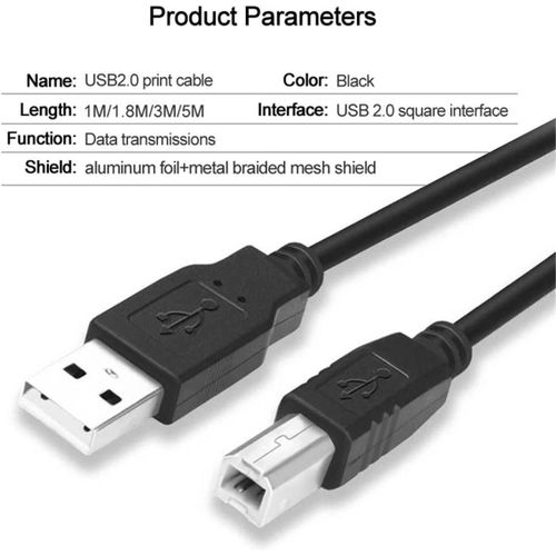 Cable Imprimante USB 2.0 vers USB