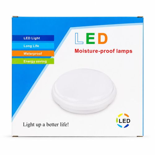 Plafonnier LED Étanche Rond 24w, IP: 67– Lampe LED de Surface Économie d'Énergie