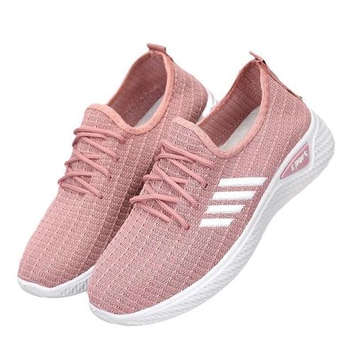 Baskets de sport pour femmes, légères, confortables et respirantes, couleur rose, chaussures de sport décontractées
