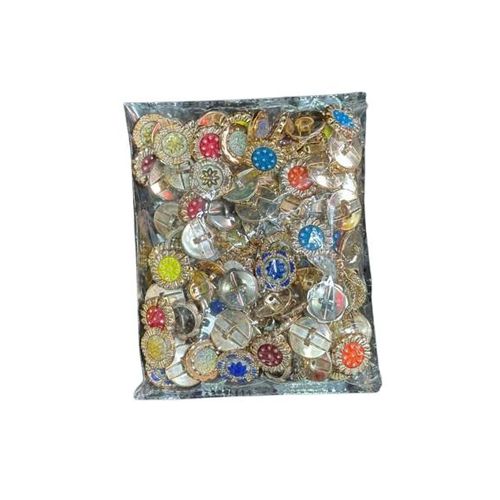 Boutons décoratifs fantaisie à tige - 144 pcs Multicolores
