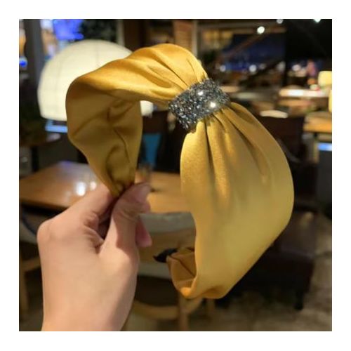 Bandeau à cheveux couleur jaune or