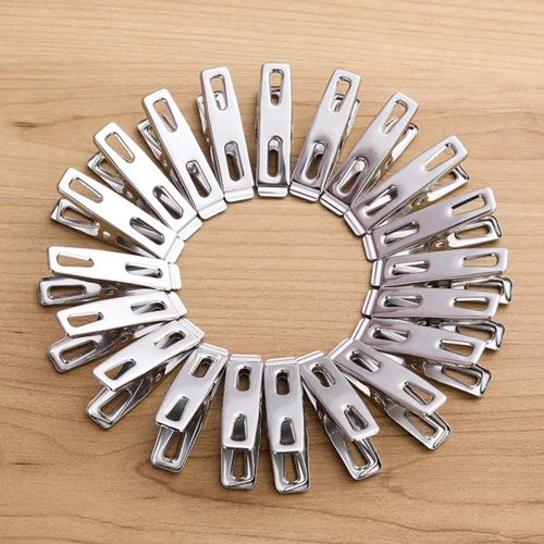 Lot de 20 Pinces Métalliques Multifonctions – Argent