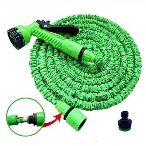 Tuyau d'Arrosage Extensible 30m / 100FT – Tuyau Rétractable Magique Élastique avec Pistolet de Pulvérisation Multi-Jets – Léger, Anti-Nœud et Robuste pour Jardin, Lavage Auto et Animaux – Vert