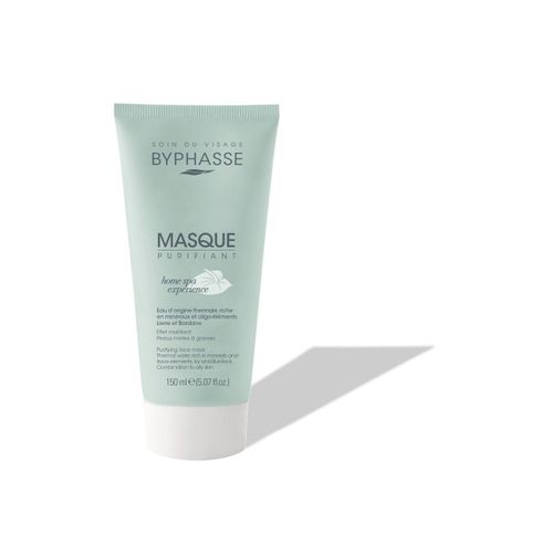 BYPHASSE – Masque Purifiant Visage – Eau Thermale & Extraits de Lierre et Bardane – Peaux Mixtes à Grasses – 150ml