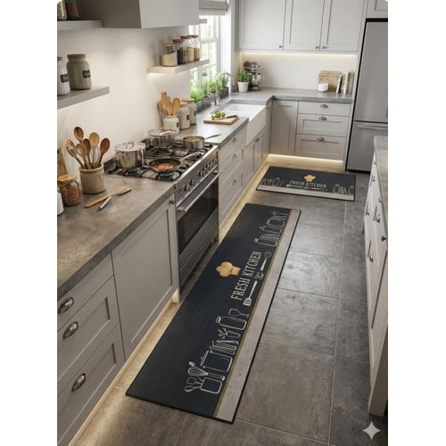 Tapis de sol de cuisine velours cristal, antidérapant ,absorbant