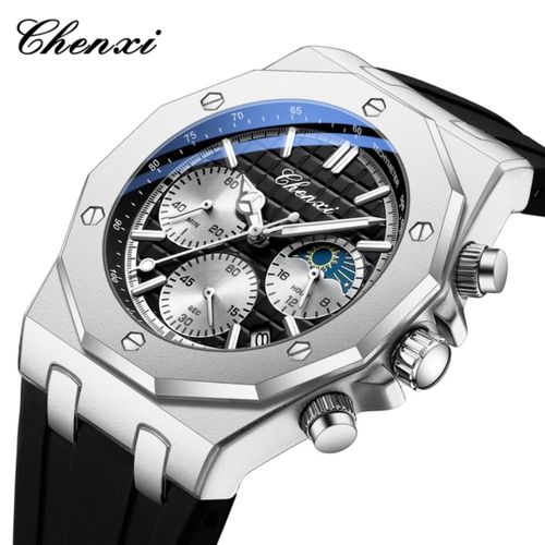 Montre Homme, Montre De Luxe à Quartz, Avec Calendrier, En Gomme, Très Tendance, Nouvelle Collection CX-968