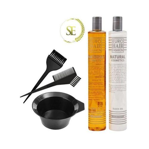 Teinture De Cheveux Noir Pro Super Avec Bol et Pinceau Teinture Pour Melange