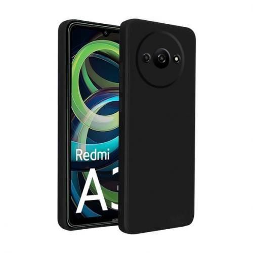Coque En Silicone Compatible Redmi A3 Avec 1 Antichoc 5D - Noir