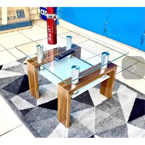 Table Vitrée Centrale Basse Transparent