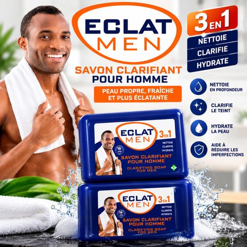 Savon Clarifiant pour Homme 3 en 1 – Nettoie, Clarifie et Hydrate