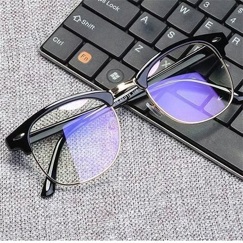 Anti-rayonnement et anti-lumière bleue Art rétro ordinateur lunettes plates