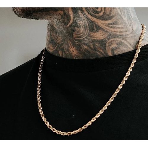 Agréable Chaines Acier Inoxydable , doré ZOF