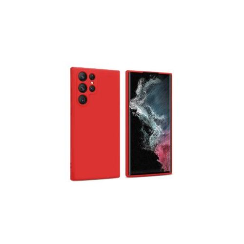 Coque Silicone Compatible Pour Samsung Galaxy S22 ULTRA - ROUGE