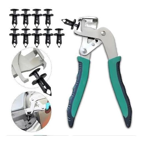 Pince à retirer les clips automobiles, outil de retrait et de réparation de clips, utilisé pour retirer les clips, loquets et rivets en plastique.