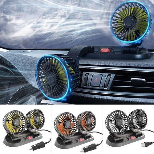 Ventilateur de voiture puissant et silencieux double rotation à 360 BG