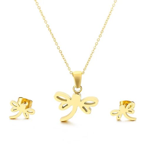 Chaîne En Acier Inoxydable Pendentif Papillon