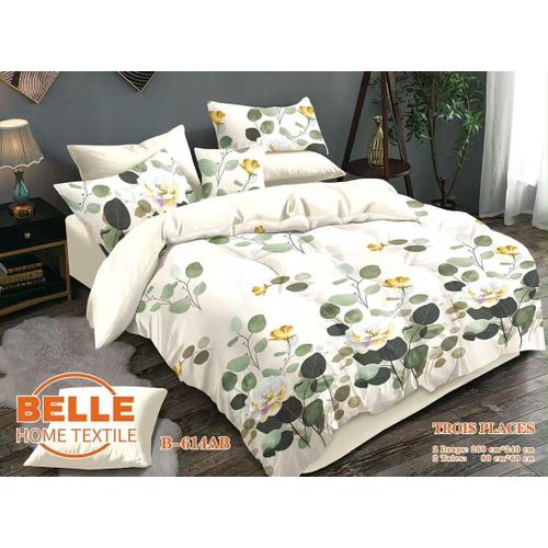 Lot de 2 Draps et 2 Taies - Confort et Élégance pour Lit 3
