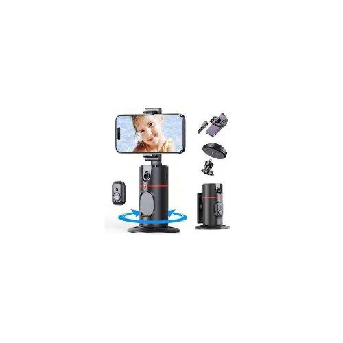 Support de téléphone à cardan Stabilisateur avec suivi automatique à 360° (modèle Q02) pour Smartphone Vidéo Vlog
