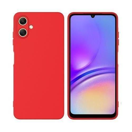 Coque En Silicone Samsung Galaxy A06 Avec 1 Antichoc - couleur Rouge