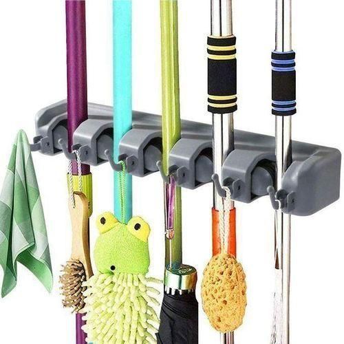 Support Pour Balai Et Serpillère - Organisateur Mural Pour Outils De Garage - Idéal Pour La Maison, La Cuisine, Le Garage