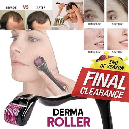 Barbe croissance Derma rouleau micro-aiguille dispositif-noir