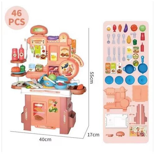 DINETTE ENFANT - JOUET CUISINE - 46 PIÈCES