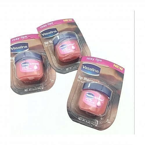 3 Packs De Vaseline Baumes à Lèvres- Rose