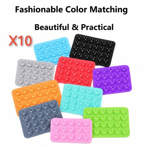Ventouse en Silicone – Fixation Pratique & Réutilisable 10 pcs- multi couleur