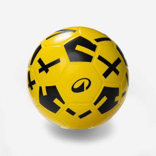 Ballon De Football En Mousse - Ballground 500 - T4 - Jaune Et Noir