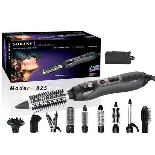 Sokany Sèche-cheveux - Brosse A Cheveux Electrique Multifonctionnel 9 en 1