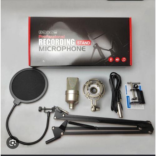 Kit de microphone à condensateur avec un pied de micro idéal pour les podcasts...