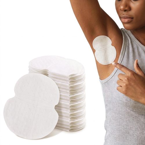 100 pièces de coussinets anti-transpiration jetables pour aisselles, protections absorbantes blanches ultra-fines pour vêtements, 12 × 9 cm / 4,7 × 3,5 po