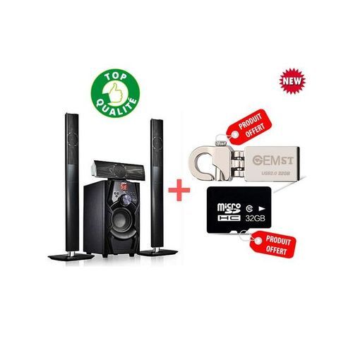 Home Cinéma 3.1 Bluetooth + 1 Clé USB 32GB Type Porte-clé + Carte Mémoire 32GB