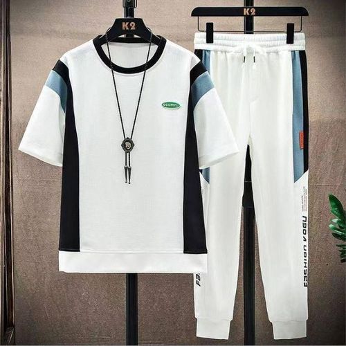 Vêtements De Sport Décontractés Pour Hommes (Pantalons, T-Shirts) - Blanc