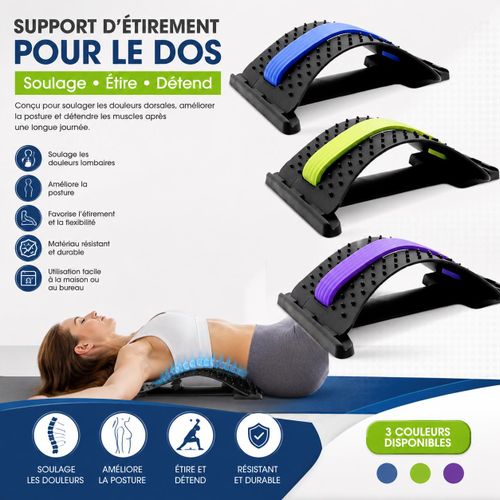 Civière dorsale Réglable avec Picots de Massage