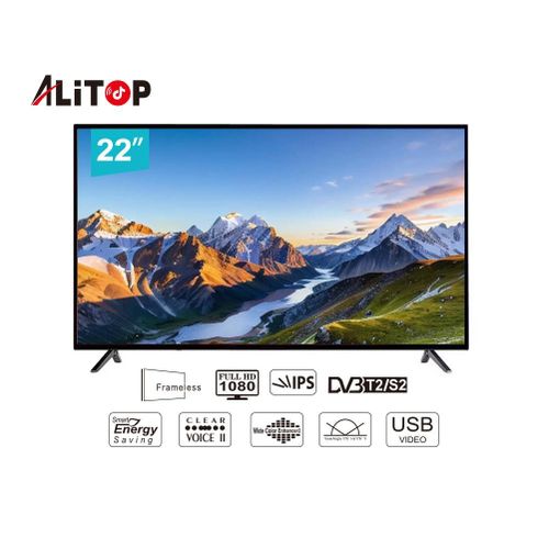 Alitop TV LED 22 (56 cm) - Décodeur Intégré - HD - Noir