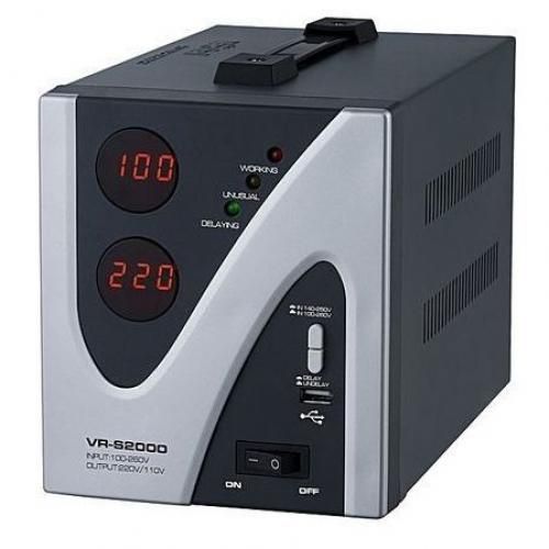 Stabilisateur De Tension Automatique 2000 V - Noir/Gris Leadder