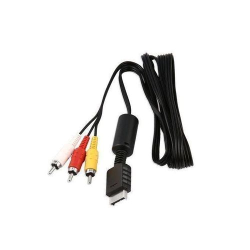 OR PS2 Video Cable AV NEW RCA Audio Composite TV Console 1.8M Black