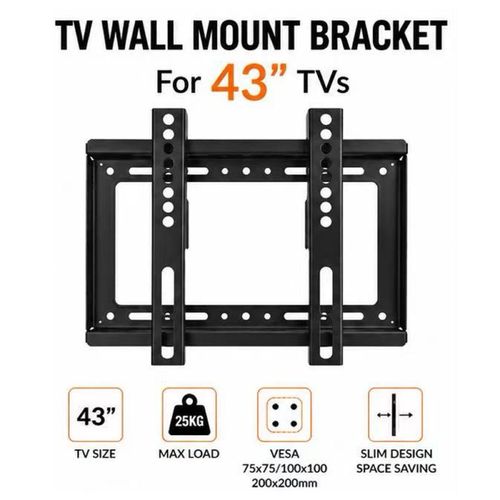 Support mural pour téléviseur de 43 pouces