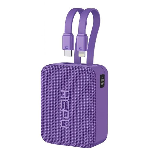 Power Bank HEPU 30000 mAh – Modèle HP-A23 (22.5W, 3 ports, écran LED)