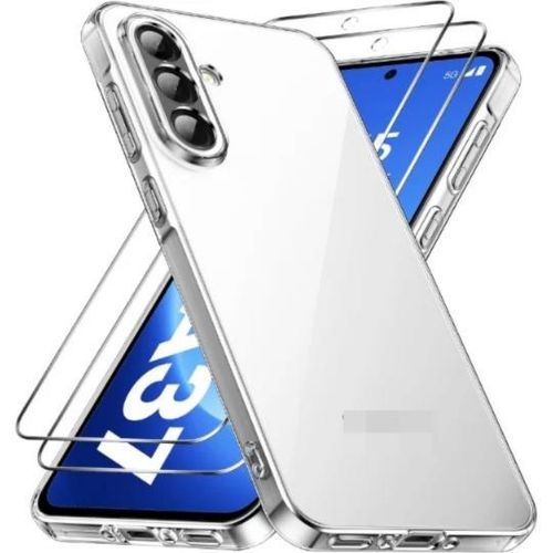 Coque Transparente Compatible pour Samsung Galaxy A37 Avec 2Antichocs - Transparent