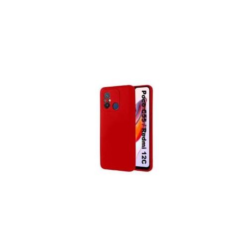 Coque Silicone Compatible Pour REDMI 12 C - ROUGE