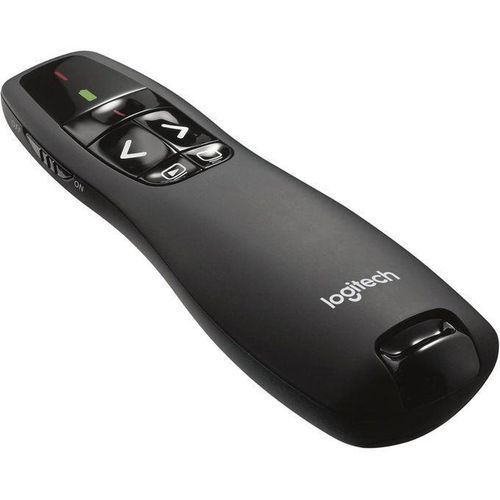 Logitech R400 Télécommande de Présentation sans Fil, 2,4 GHz/Récepteur USB, Pointeur Laser Rouge, Portée de 15 Mètres, 6 Boutons, Commande Intuitive de...