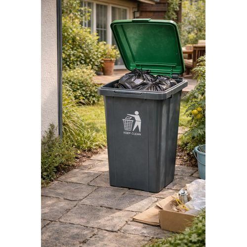 Poubelle de Tri Sélectif 80L – Bac à Déchets avec Couvercle