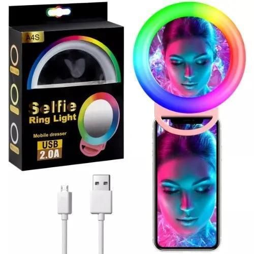 Anneau lumineux pour selfie avec port USB 2.0A