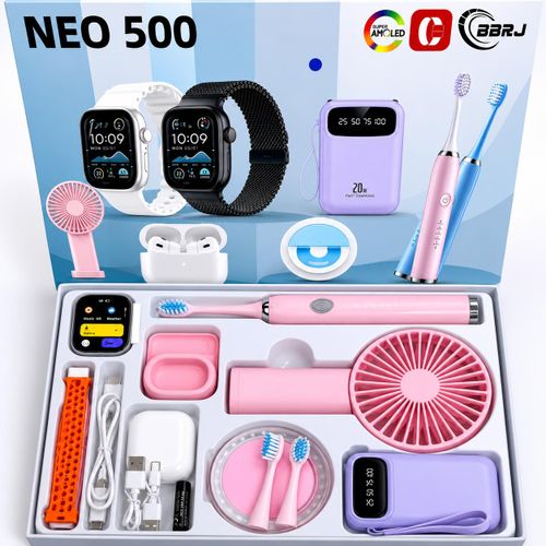 Coffret High-Tech 7 en 1 – Montre Connectée & Accessoires