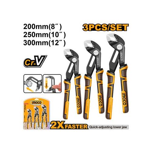 ensemble de 3 pince a pompe a ouverture rapide 8+10+12 hpps38318